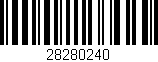 Código de barras (EAN, GTIN, SKU, ISBN): '28280240'