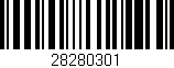 Código de barras (EAN, GTIN, SKU, ISBN): '28280301'