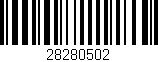 Código de barras (EAN, GTIN, SKU, ISBN): '28280502'