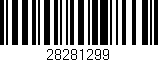 Código de barras (EAN, GTIN, SKU, ISBN): '28281299'