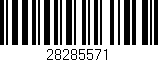 Código de barras (EAN, GTIN, SKU, ISBN): '28285571'