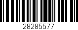 Código de barras (EAN, GTIN, SKU, ISBN): '28285577'