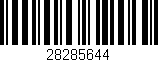 Código de barras (EAN, GTIN, SKU, ISBN): '28285644'