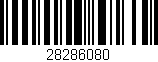 Código de barras (EAN, GTIN, SKU, ISBN): '28286080'