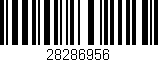 Código de barras (EAN, GTIN, SKU, ISBN): '28286956'