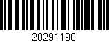 Código de barras (EAN, GTIN, SKU, ISBN): '28291198'