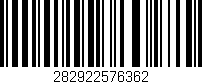 Código de barras (EAN, GTIN, SKU, ISBN): '282922576362'