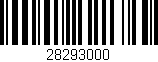 Código de barras (EAN, GTIN, SKU, ISBN): '28293000'
