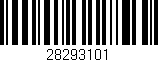 Código de barras (EAN, GTIN, SKU, ISBN): '28293101'