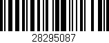 Código de barras (EAN, GTIN, SKU, ISBN): '28295087'
