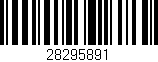 Código de barras (EAN, GTIN, SKU, ISBN): '28295891'