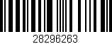 Código de barras (EAN, GTIN, SKU, ISBN): '28296263'