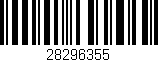 Código de barras (EAN, GTIN, SKU, ISBN): '28296355'