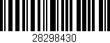Código de barras (EAN, GTIN, SKU, ISBN): '28298430'