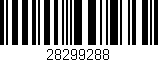 Código de barras (EAN, GTIN, SKU, ISBN): '28299288'
