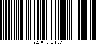 Código de barras (EAN, GTIN, SKU, ISBN): '282_0_15_UNICO'