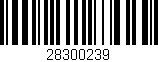 Código de barras (EAN, GTIN, SKU, ISBN): '28300239'