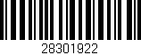 Código de barras (EAN, GTIN, SKU, ISBN): '28301922'