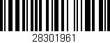 Código de barras (EAN, GTIN, SKU, ISBN): '28301961'