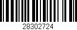 Código de barras (EAN, GTIN, SKU, ISBN): '28302724'