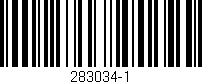 Código de barras (EAN, GTIN, SKU, ISBN): '283034-1'