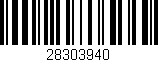Código de barras (EAN, GTIN, SKU, ISBN): '28303940'