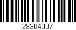 Código de barras (EAN, GTIN, SKU, ISBN): '28304007'