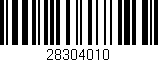 Código de barras (EAN, GTIN, SKU, ISBN): '28304010'