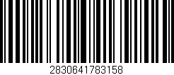 Código de barras (EAN, GTIN, SKU, ISBN): '2830641783158'