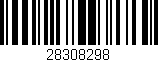 Código de barras (EAN, GTIN, SKU, ISBN): '28308298'
