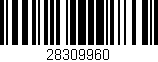Código de barras (EAN, GTIN, SKU, ISBN): '28309960'