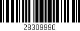Código de barras (EAN, GTIN, SKU, ISBN): '28309990'
