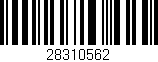Código de barras (EAN, GTIN, SKU, ISBN): '28310562'