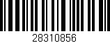 Código de barras (EAN, GTIN, SKU, ISBN): '28310856'