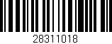 Código de barras (EAN, GTIN, SKU, ISBN): '28311018'