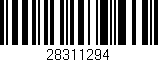 Código de barras (EAN, GTIN, SKU, ISBN): '28311294'