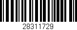 Código de barras (EAN, GTIN, SKU, ISBN): '28311729'