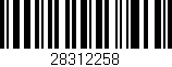 Código de barras (EAN, GTIN, SKU, ISBN): '28312258'