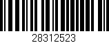 Código de barras (EAN, GTIN, SKU, ISBN): '28312523'