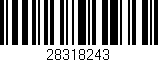 Código de barras (EAN, GTIN, SKU, ISBN): '28318243'