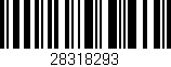 Código de barras (EAN, GTIN, SKU, ISBN): '28318293'
