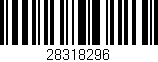 Código de barras (EAN, GTIN, SKU, ISBN): '28318296'