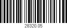 Código de barras (EAN, GTIN, SKU, ISBN): '28320.05'