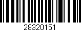 Código de barras (EAN, GTIN, SKU, ISBN): '28320151'