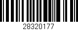 Código de barras (EAN, GTIN, SKU, ISBN): '28320177'