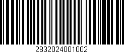 Código de barras (EAN, GTIN, SKU, ISBN): '2832024001002'