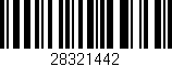 Código de barras (EAN, GTIN, SKU, ISBN): '28321442'