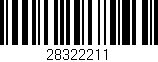 Código de barras (EAN, GTIN, SKU, ISBN): '28322211'