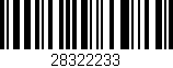 Código de barras (EAN, GTIN, SKU, ISBN): '28322233'