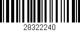 Código de barras (EAN, GTIN, SKU, ISBN): '28322240'